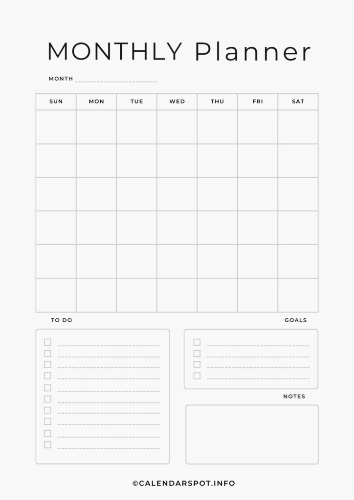 Monthly Planner