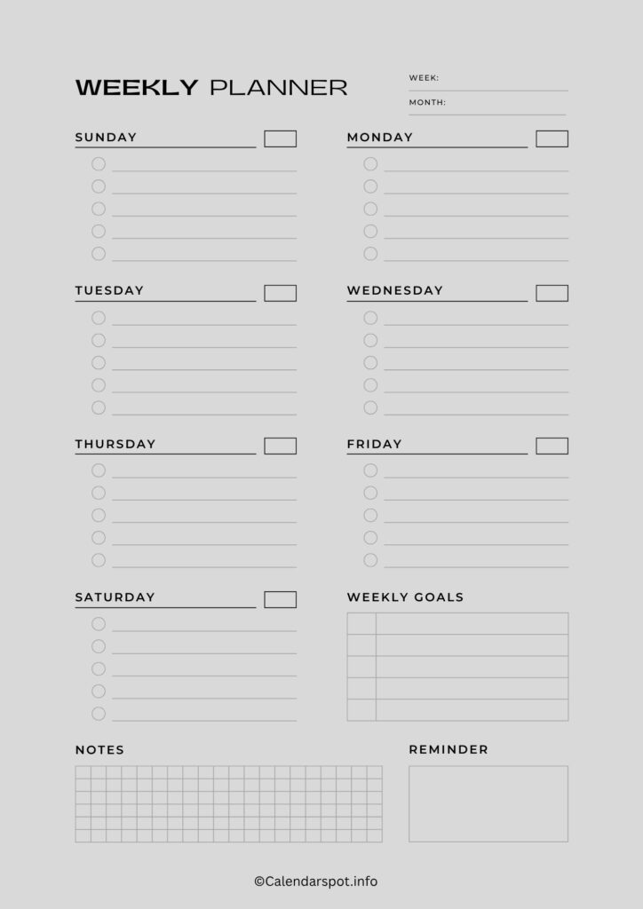 Weekly Planner